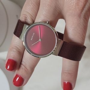 Bering women's watch Red